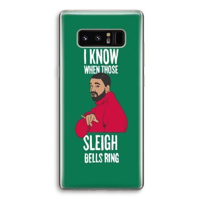 Sleigh Bells Ring: Samsung Galaxy Note 8 Transparant Hoesje