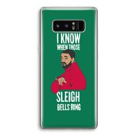 Sleigh Bells Ring: Samsung Galaxy Note 8 Transparant Hoesje