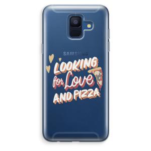 Pizza is the answer: Samsung Galaxy A6 (2018) Transparant Hoesje