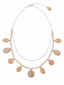 Dolce & Gabbana collier Sicily en or 18ct à médaillons