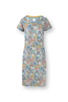 Pip Studio Daniela Nachthemd Korte Mouw Jameela Blauw XS