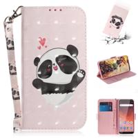 3D gekleurde tekening hart Panda patroon horizontale Flip lederen case voor Nokia 1 Plus met houder & card slots & portemonnee 3D gekleurde tekening hart Panda patroon horizontale Flip lederen case voor Nokia 1 Plus met houder & card slots & portemonnee