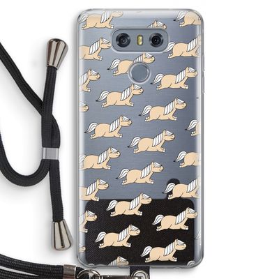 Ponys: LG G6 Transparant Hoesje met koord