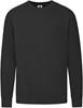 Fruit Of The Loom F330 Lightweight Set-In Sweat - Black - L