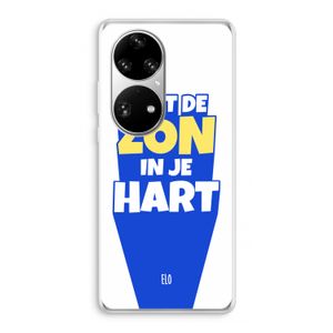 Laat de zon in je hart: Huawei P50 Pro Transparant Hoesje