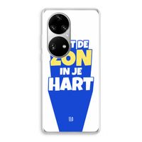 Laat de zon in je hart: Huawei P50 Pro Transparant Hoesje