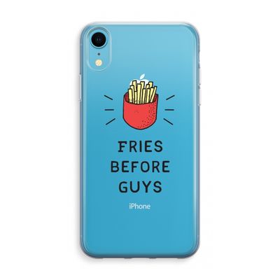 Fries before guys: iPhone XR Transparant Hoesje