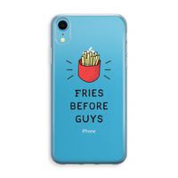 Fries before guys: iPhone XR Transparant Hoesje