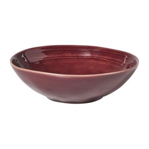 Diep bord Toscane - bordeaux - ø19x6 cm