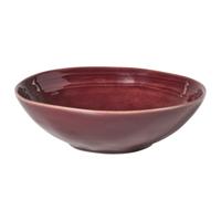 Diep bord Toscane - bordeaux - ø19x6 cm