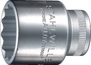 Stahlwille Dopsleutelbit | 1/2 inch 12-kant | sleutelwijdte 27 mm | lengte 45 mm | 1 stuk - 03010027 03010027