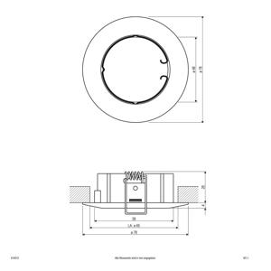 EVN 514013 514013 Inbouwring Halogeen Zonder 50 W Chroom