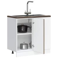 Keuken onderkast Porto bewerkt hout bruin eikenkleur