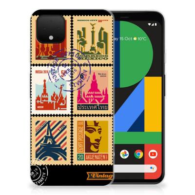 Google Pixel 4 XL | Silliconen Back Cover | Postzegels