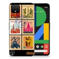 Google Pixel 4 XL | Silliconen Back Cover | Postzegels