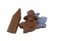 Geboorte Chocolade Figuurtjes Blauw 10 stuks