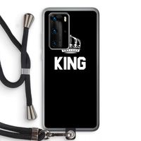 King zwart: Huawei P40 Pro Transparant Hoesje met koord