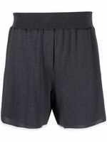 Brunello Cucinelli short à taille élastiquée - Gris