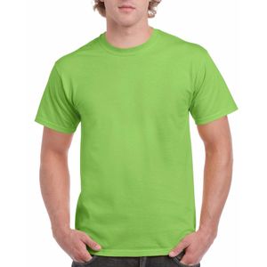 Limegroene katoenen shirts voor heren 2XL (44/56)  -
