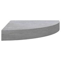 vidaXL Hoekwandschap 35x35x3,8 cm MDF betongrijs - thumbnail