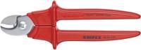 Knipex kabelschaar ge‹soleerd, met kunststof gespoten, vde-getest 230 mm - 9506230
