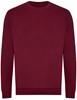 Just Cool JH230 Organic Sweat - Burgundy - XL