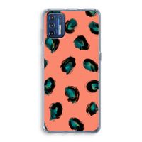 Pink Cheetah: Motorola Moto G9 Plus Transparant Hoesje