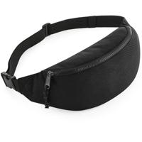 Heuptas/fanny pack - zwart - 38 cm - 2,5 liter - gerecycled polyester