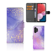 Hoesje voor Samsung Galaxy A13 (4G) Watercolor Paars