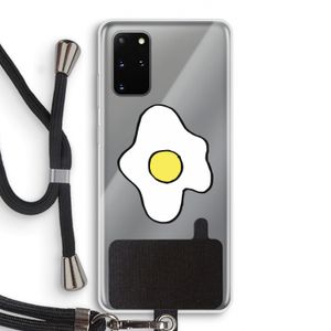 Spiegelei: Samsung Galaxy S20 Plus Transparant Hoesje met koord