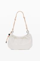 Middelgrote ovale tas met charms - WHITE - U