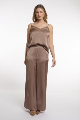 Rino & Pelle Regular Length Wide Leg Pants Kenzaregular.7002622 Broek 11011 Slate Bark