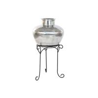 Vaas Home ESPRIT Zwart Zilverkleurig Aluminium 45 x 45 x 95 cm