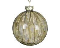 Kerstbal glas d8l8h8 cm rosemarijn Decoris - Decoris