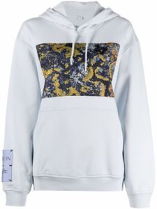 MCQ hoodie à patch logo - Bleu