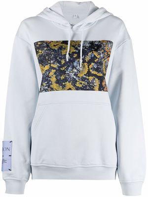 MCQ hoodie à patch logo - Bleu