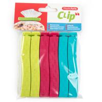 Afsluitclips / vershoudclips - 6x - 11 cm - keuken/voedsel zakjes afsluiten - Vershoud klemmen