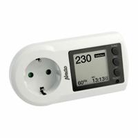 Stekker met elektriciteitsverbruikmonitor Alecto Wit 3680 W