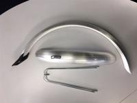 Eurofender Stel spatborden 24 inch 58 pvc zilver