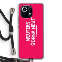 Neuters (roze): Xiaomi Mi 11 Transparant Hoesje met koord