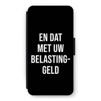 Belastinggeld - Zwart: iPhone 11 Flip Hoesje