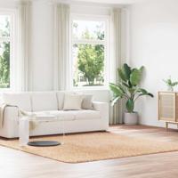 Hoogpolig vloerkleed NAVARRA 240x240 cm polyester beige