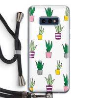 Sanseveria: Samsung Galaxy S10e Transparant Hoesje met koord