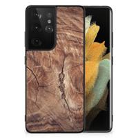 Samsung Galaxy S21 Ultra Houten Print Telefoonhoesje Tree Trunk