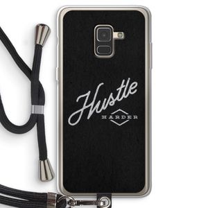 Hustle: Samsung Galaxy A8 (2018) Transparant Hoesje met koord