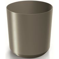 Prosperplast Plantenpot/bloempot Babylon - kunststof - buiten/binnen - titanium grijs - D29 x H29 cm   -