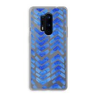 Blauwe pijlen: OnePlus 8 Pro Transparant Hoesje