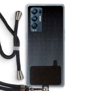 Musketon Halftone: Oppo Find X3 Neo Transparant Hoesje met koord