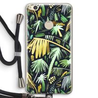 Tropical Palms Dark: Huawei Ascend P8 Lite (2017) Transparant Hoesje met koord