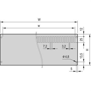 nVent SCHROFF 24576148 Achterplaat 4 stuk(s)